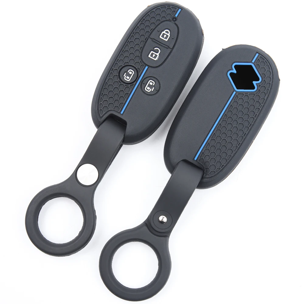 For Suzuki Wagon R Every Hustler Palette Solio Alto Lapin Spacia Protective Silicone Remote Key Case Compact Wristlet Non Slip