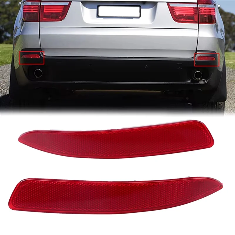 Authentic Car Rear Bumper Reflector Light For BMW E70 X5 2007-2013 63217158949 63217158950
