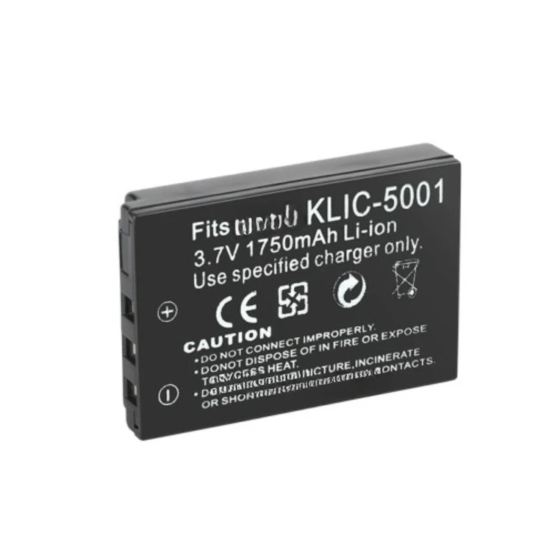 KLIC-5001 do Sanyo DB-L50 DMX-FH1 FH11 HD1000 HD2000 Do Kodak P850 Z760 DX7590 DX7630 Bateria Zoom 3.7V 1750mAh + Ładowarka