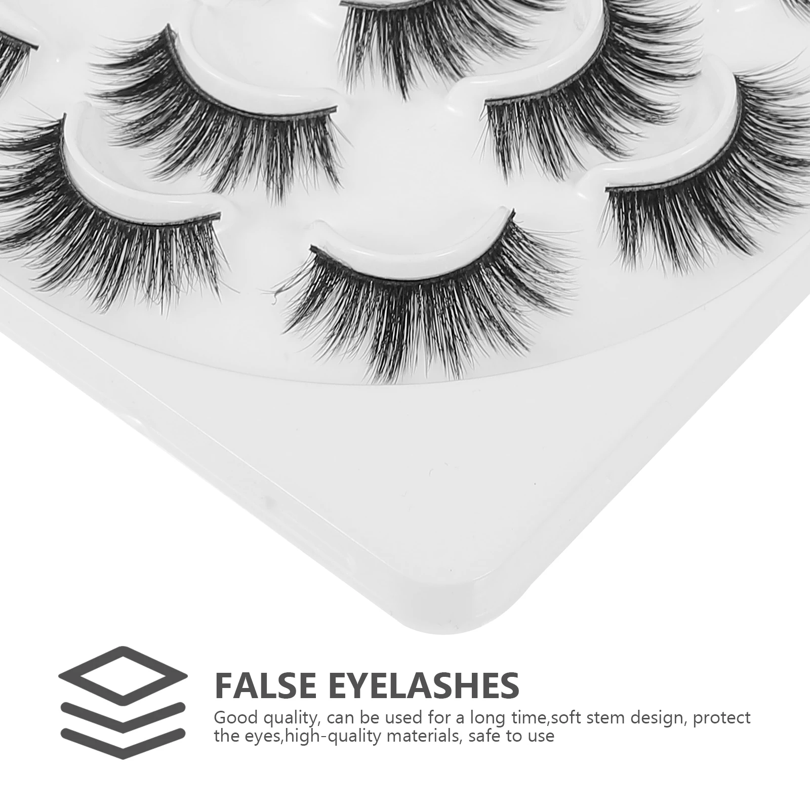 

7 Pairs Thick False Eyelashes 3D Manmade Hair Dense Curly Lashes For Party Wedding Daily Makeup Art Eyelash Extension