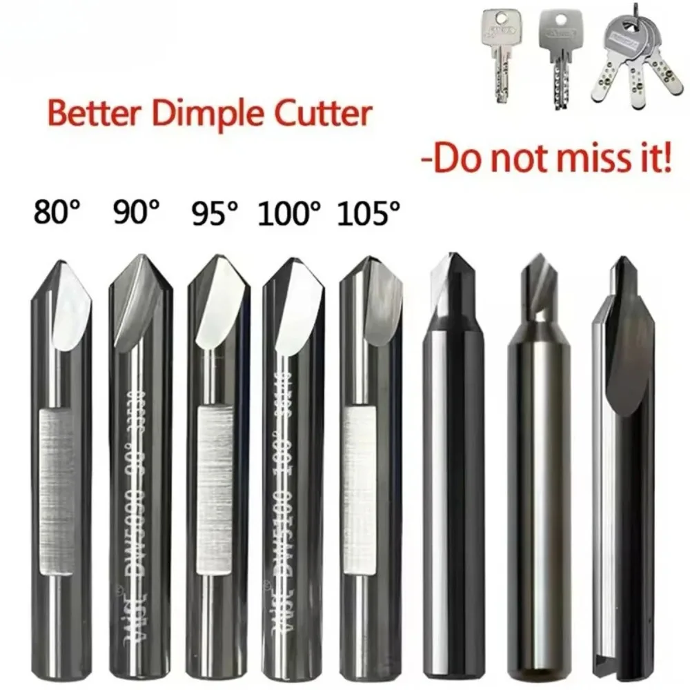 Key Machine Dimple Cutter 90° 95° 100° 105° F1W F20W F6W Compatible With SILCA Keyline JMA Locksmith Tools