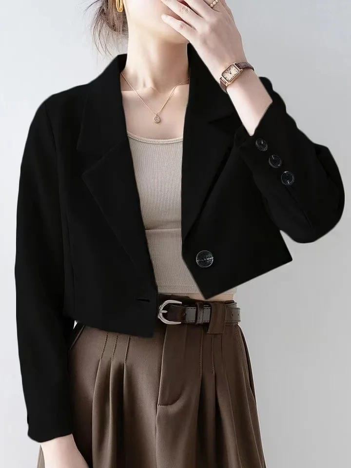 Blazer Jeugdige dameskleding Elegantie Veelzijdig Wit Korte mouwen Europese Amerikaanse stijl Eenvoudig tweed satijn met dubbele rij knopen