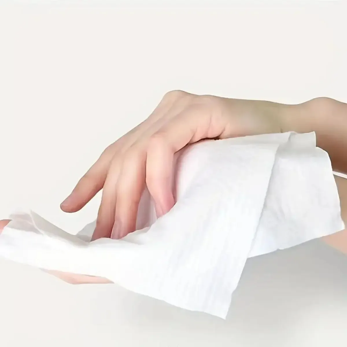 Asciugamani viso biodegradabili da 100 pezzi |   Dischetti struccanti in cotone premium |   Tessuto detergente extra spesso per pelli delicate