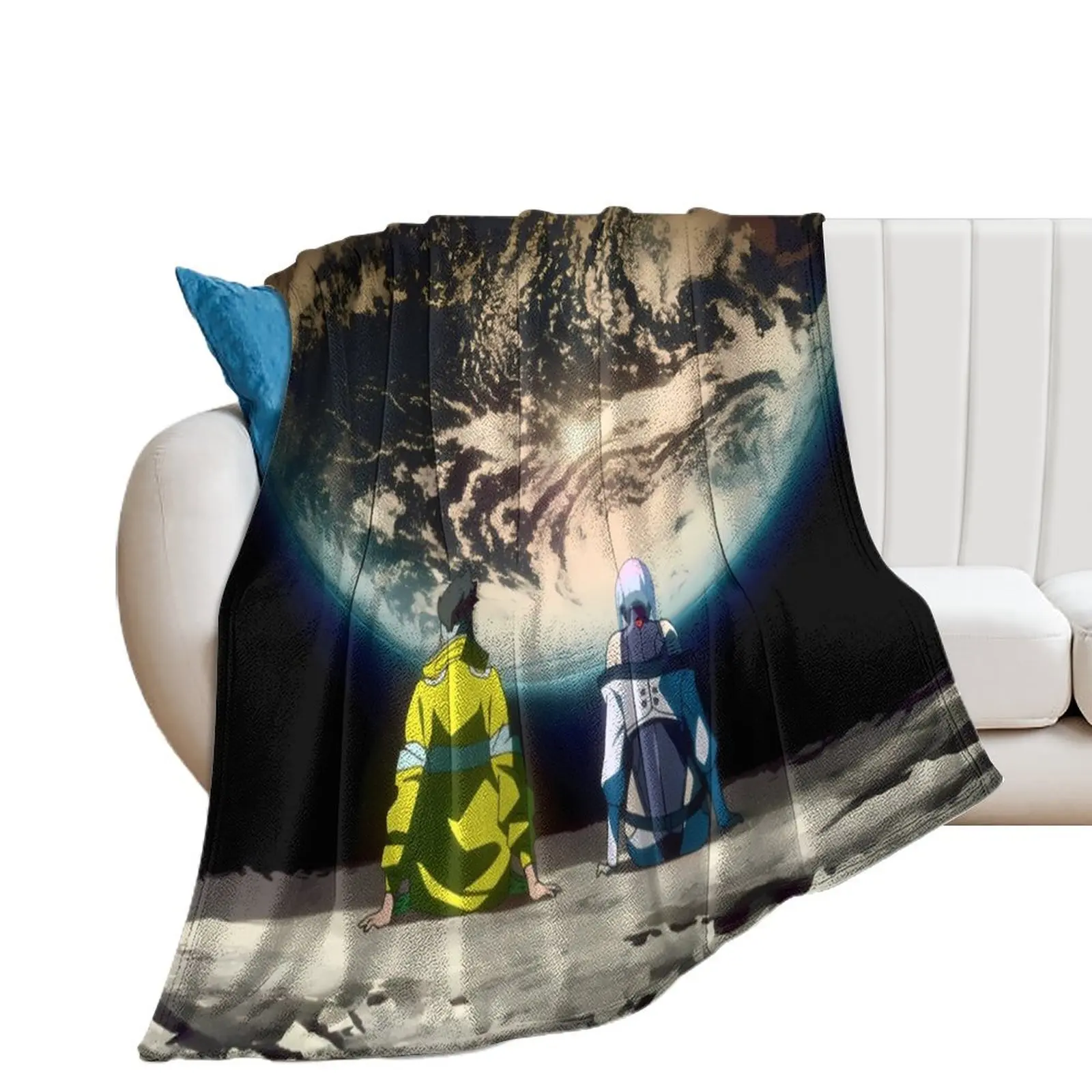 Cyberpunk EdgeRunners Moon Lucy David Throw Blanket Sofa Thermal Blankets