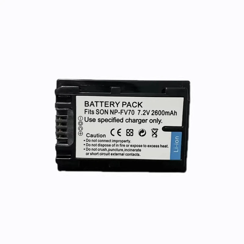 Литиевая аккумуляторная батарея NP-FV70 2600 мАч 7.2В для камер CX680, VG30, AX40, AX60, CX450, PJ675