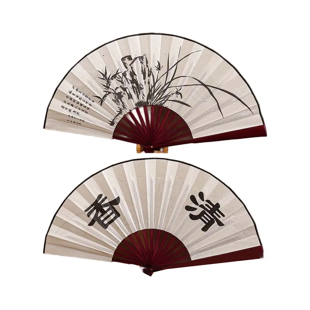 Artisan Silk Fan Designed with Chinese Cultural Motifs for Enhancing Ambiance in Residential and Commercial Spaces