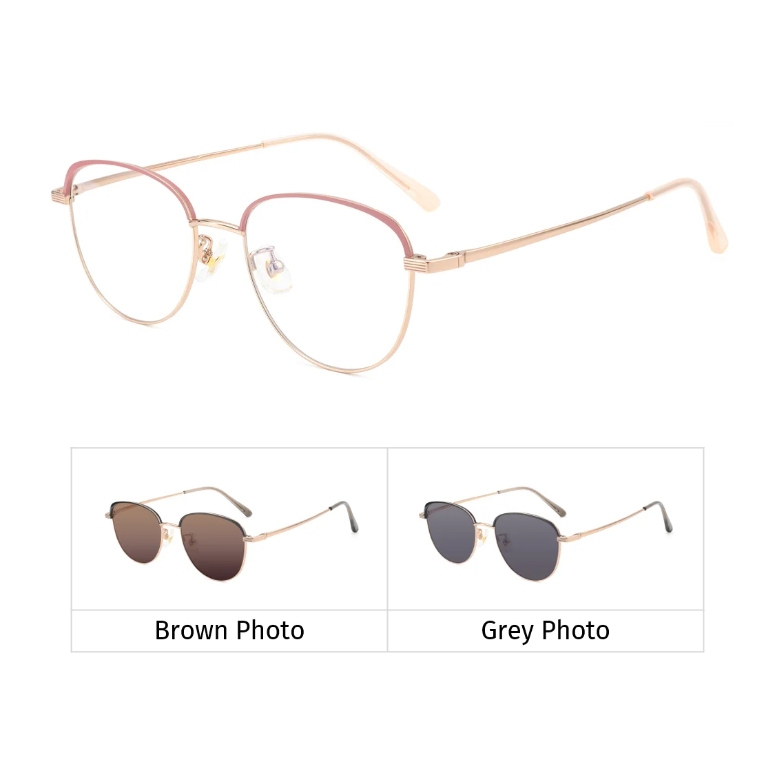 Ultra-Light Titanium Eyeglasses Frame Anti Blue Light Prescription Optical Glasses for Myopia Hyperopia Astigmatism