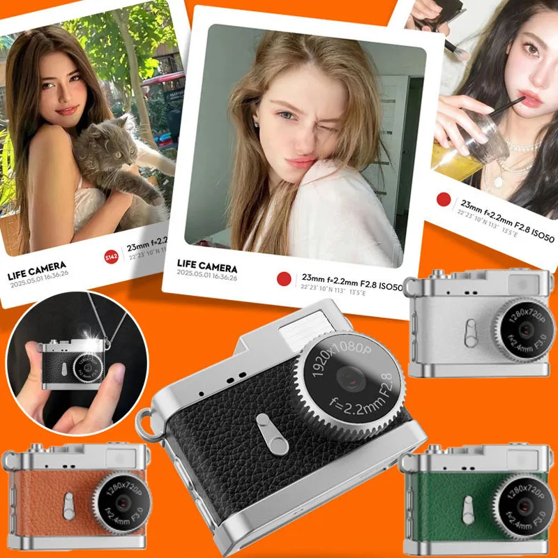

Ultra Light Mini Camera for Students, Portable Pocket Vlog Camera, Trendy Campus Life Small Camera for Photography