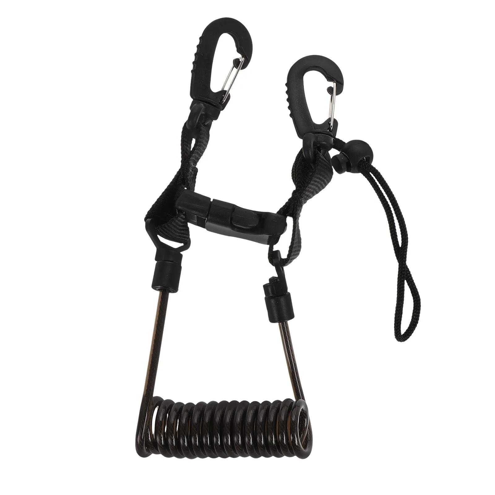 

Scuba Diving Camera Lanyard Retractable Spring Coiled Design Single-Handed Operation Excellent Rebound Performance Diving Safety