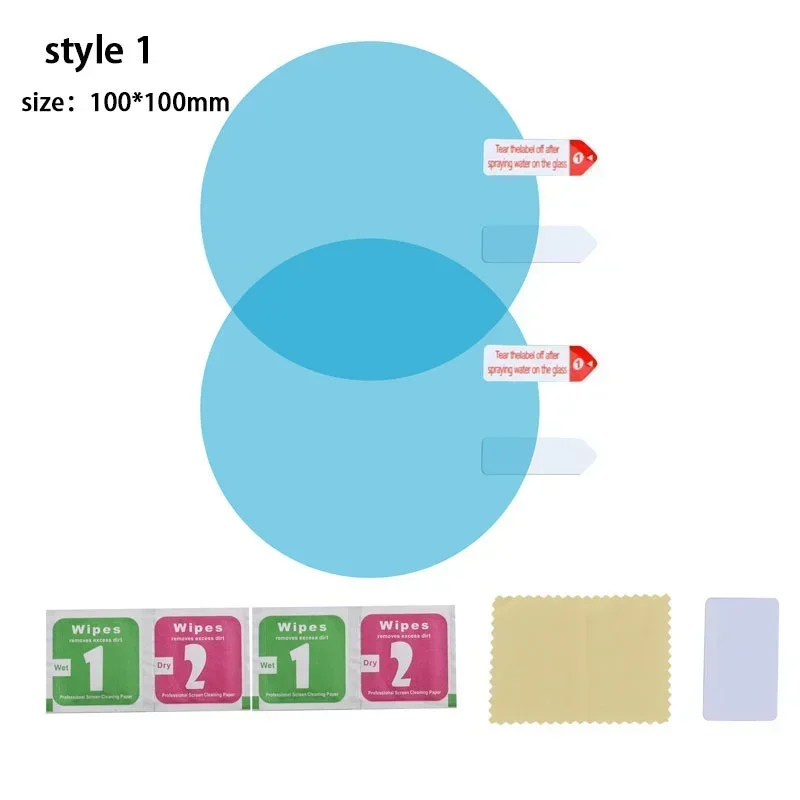 รถกระจกมองหลังป้องกันฟิล์ม Anti หมอกเมมเบรน Anti-Glare กันน้ํากันฝนรถสติกเกอร์ฟิล์มใส