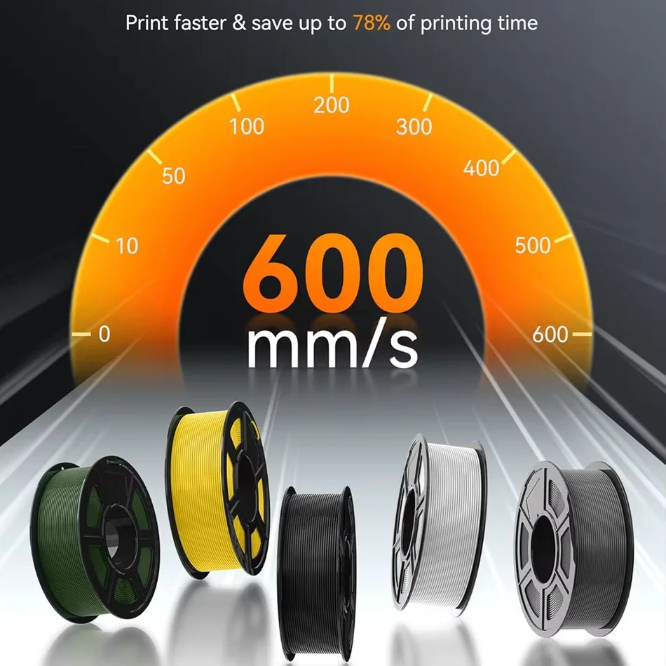 

JAYO 3D High Speed PLA Plus 2.0 Filament 1.75mm PLA+ 2.0 3D Printer Filament 600MM/S Neatly Wound 3D Printing Filament 5Rolls