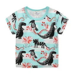Jumping Meters 2-7T Crocodile Summer Boys T shirts Fashion Cotton Boys Girls Tops Hot Selling Toddler Clothes Shirts