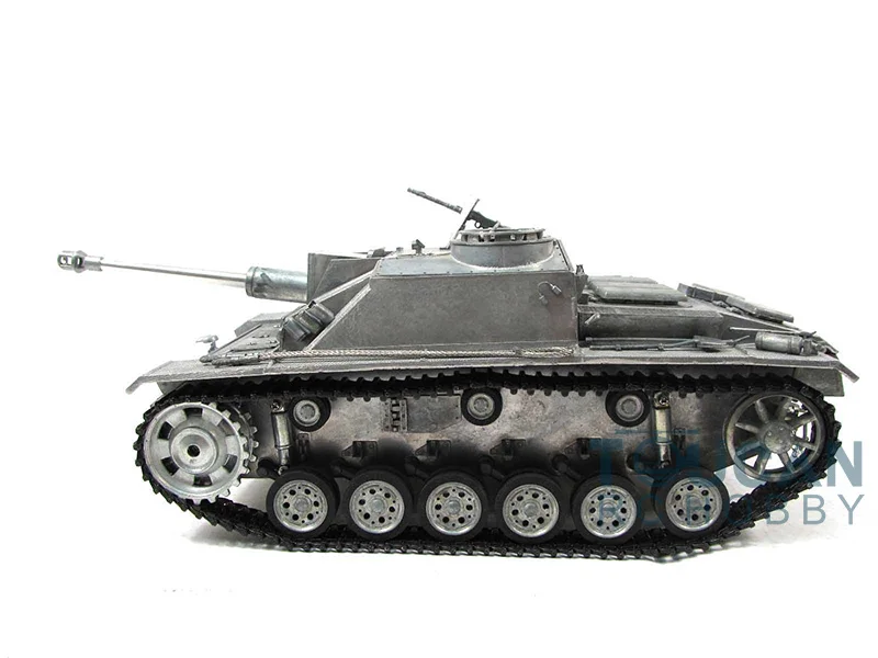 Metal Model Mato 1/16 Scale Stug III KIT RTR RC Tank Infrare Barrel Recoil Metal Color 1226 Toys TH00665