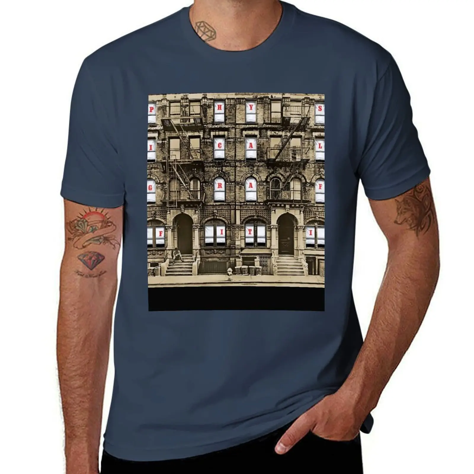 Physical Graffiti (HQ) T-Shirt t shirts for man pack cotton t shirts for man cotton funny t shirts dark humor T-Shirt