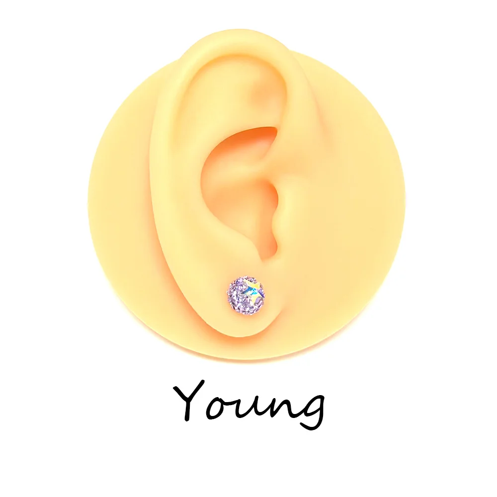 كرة خماسية ملونة لامعة للغاية مرصعة بعظم الأذن الطبية القابلة للزرع ، مجوهرات ثقب ، F136 التيتانيوم G23 #6