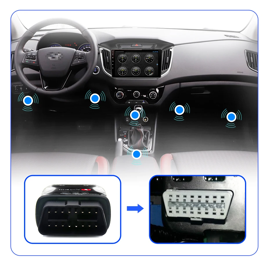 AWESAFE Auto-Scanner Mini ELM327 Bluetooth OBD2 Adapter Kfz-Diagnosegerät Scan-Tool – Detail 10