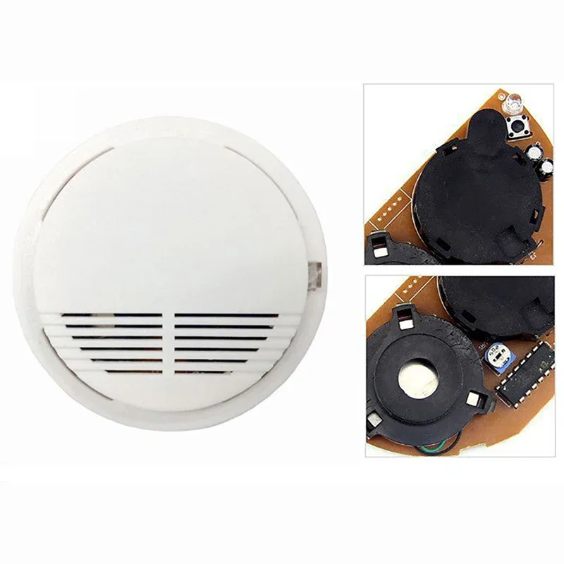Smoke Detector Smokehouse Combination Fire Alarm Sensor Home Office Security System Photoelectric Smoke Alarm Fire Protection