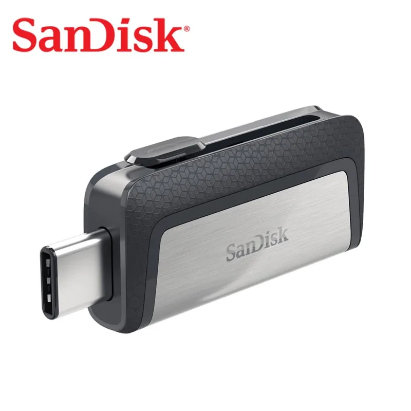 O tipo de alta velocidade extremo de sandisk usb 128gb sdddc2-movimentação instantânea dupla de usb de otg usb3.1 64gb da pena conduz 16gb 150 m/s pendrive 32gb