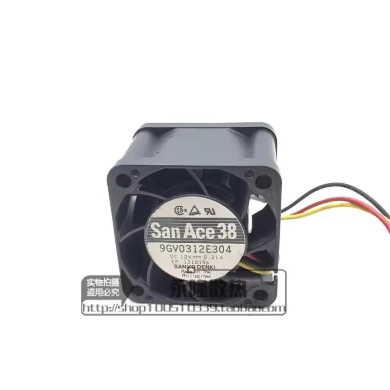 

Original 38 * 38 * 28MM 3.8CM 12V 0.21A 9GV0312E304 3-wire server Cooling fan