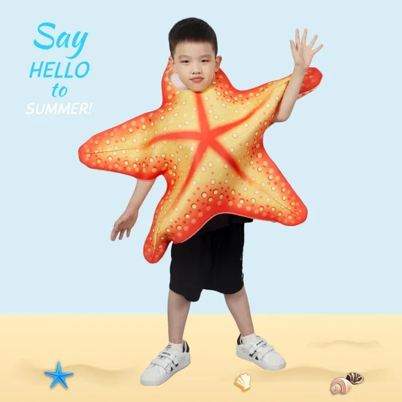 2024 Shark Starfish Costumes Children's Festival Party Halloween Cosplay Costume Cartoon Animation Show Outfit Dress Clothes