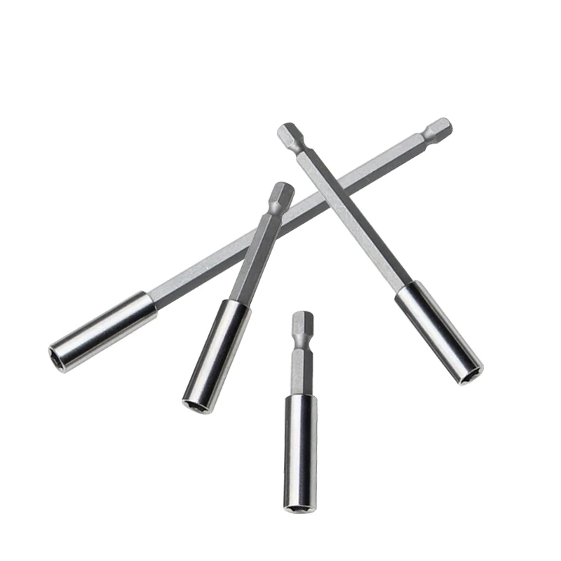 60/75/100/150mm Hexagonal Shank Extension Connecting Rod 1/4 Quick Change Hexagonal Shank Extension Rod Screwdriver Joint