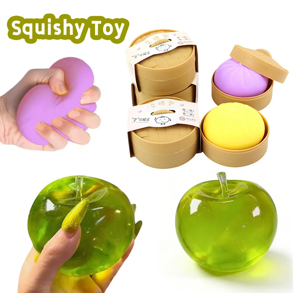 Beliebte Simulations-Grünkern-Squishy-Spielzeuge mit Langsamer Rückfederung, Weiche Stressabbau-Spielzeuge, Geburtstagsgeschenke für Kinder und Erwachsene
