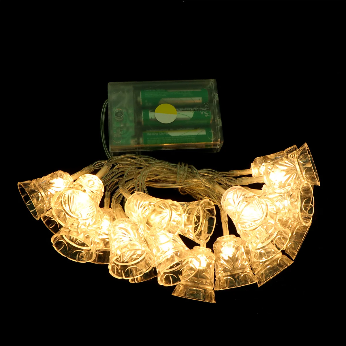 1 مجموعة جرس قلادة LED سلسلة أضواء أضواء الزخرفية لغرفة المنزل حديقة فندق عيد الميلاد حزب ليلة أجواء الديكور #2