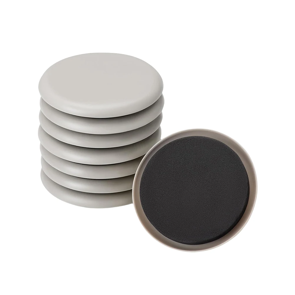 8 ชิ้น Sliders เฟอร์นิเจอร์ขาเฟอร์นิเจอร์ Slider Pad Anti Scratch หนาตารางเท้าสําหรับพรมและพื้นไม้เนื้อแข็ง
