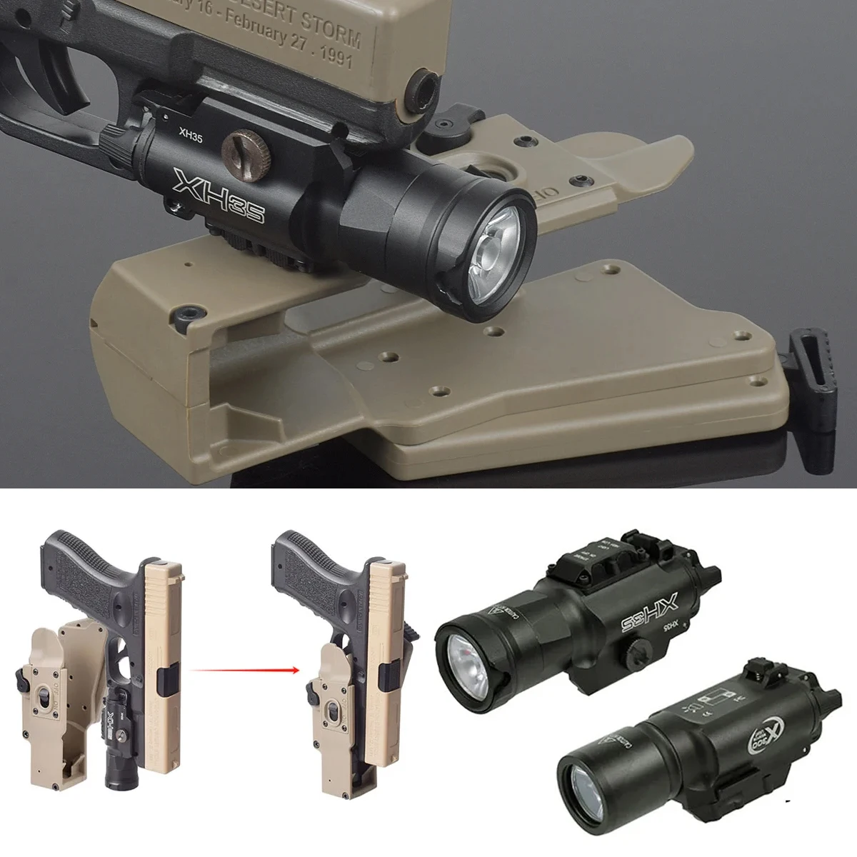 

Surefire искусственное оружие, тактическое оружие, охотничий пистолет для быстрого разведения огня, хранится XH15 XH35, искусственное разведывание