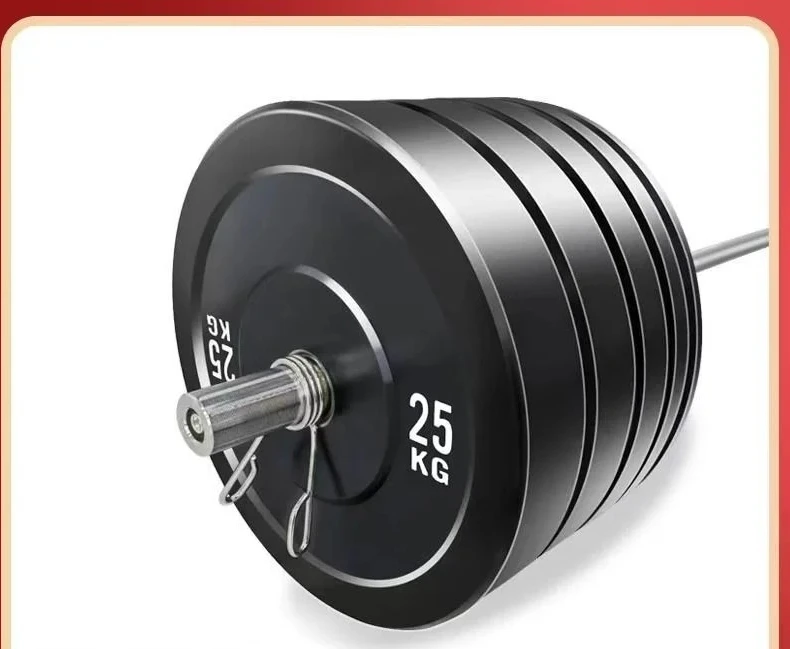 Cast Iron Dumbbell Barbell Plate Large Hole High Elastic Weight Plates Set Squat Strength Training Competitive Fitness Gympromot