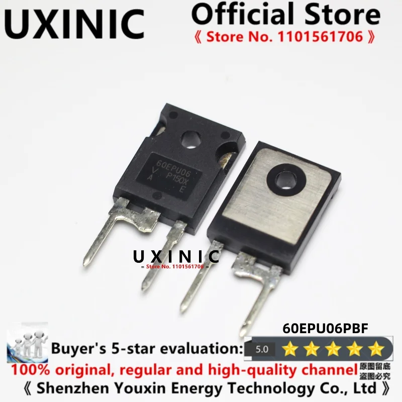 UXINIC 100% New Imported Original  60EPU06 60EPU06PBF VS-60EPU06PBF TO-247 Fast Recovery Diode 60A 600V