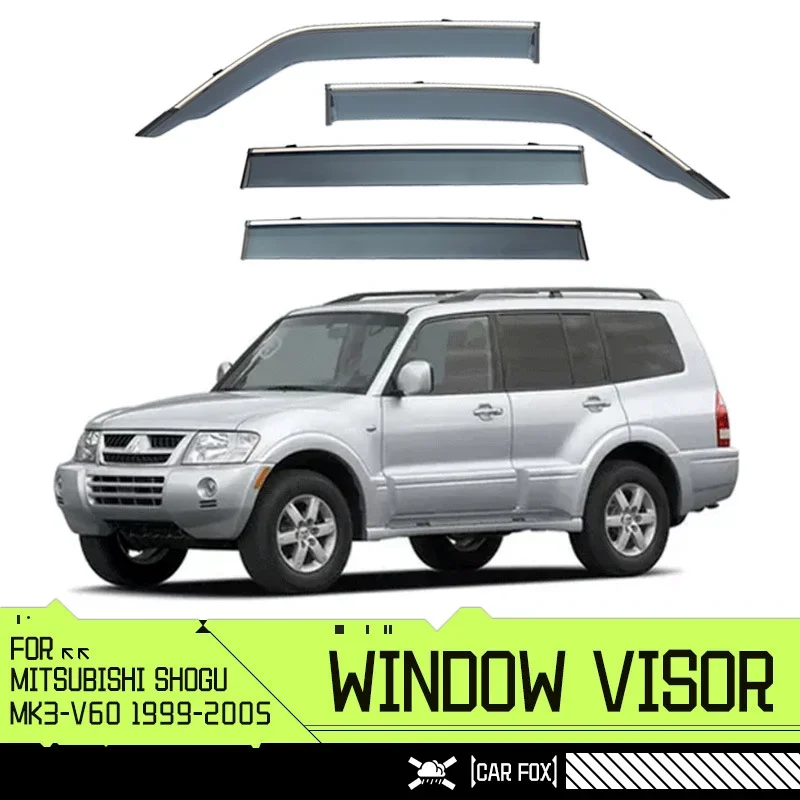 

Door Visor For Mitsubishi Shogun V60 1999-2005 Window Visor Vent Wind Deflectors Visors Rain Guard Shades Visor Body Kit