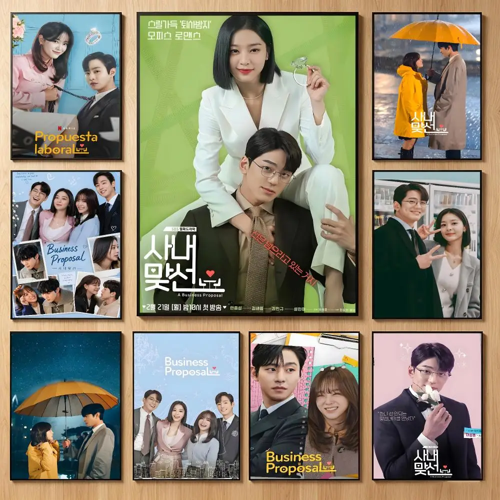 Romantic Drama Business Proposal Poster Classic Self-Adhesive PP Wall Sticker for Living Room Bar Decor Gift