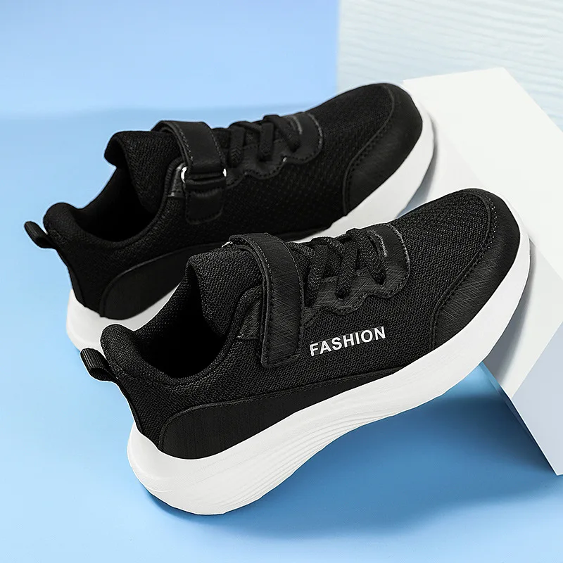 

Boys Shoes Children Running Shoes Simple Spring and Fall Models Breathable Double Mesh Lightweight White Shoes Girls Sports Shoe