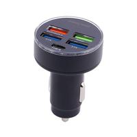4 Port USB Car Charger Type C PD 250W Fast Charging Adapter for Huawei OPPO Oneplus iPhone 14 Pro Max 13 12 11 Mini XS