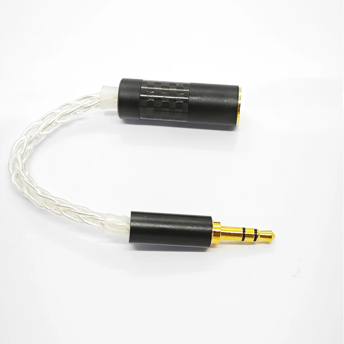 Precision carbon fiber 4.4 female to 3.5mm male 4.4 balanced female to 2.5mm headphone conversion cable