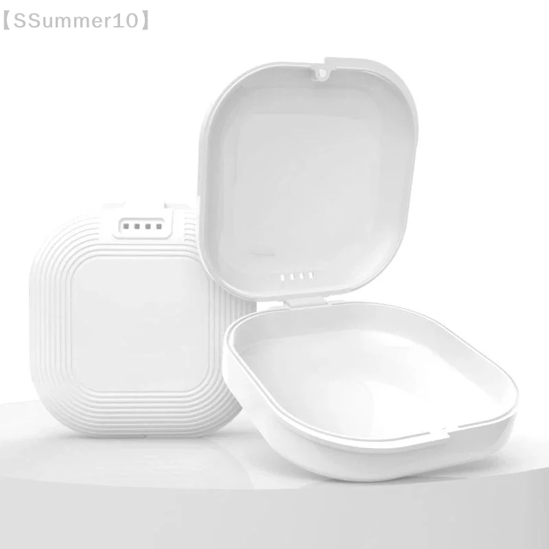 【SSummer10】【xxx】Denture Tray Box Dental Braces Retainer Case Vent Holes Dental Denture Box ​False Teeth Protective Case【SS】