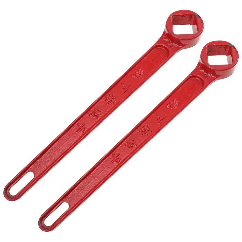 

2 Pcs Fire Hydrant Wrench Sprinkler Emergency Spanner Metal Tool Firefighting Spanners