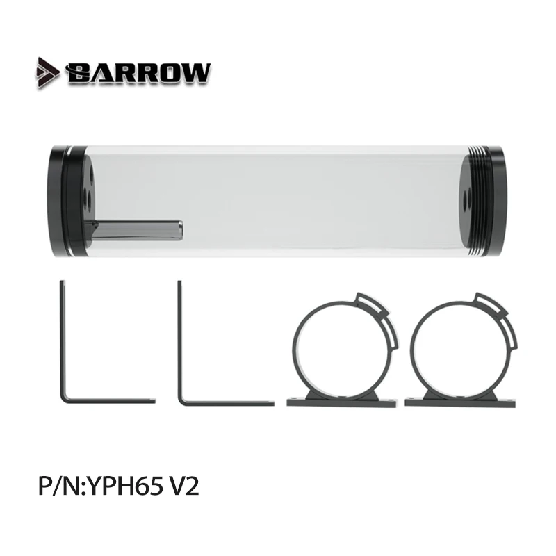

Barrow G1/4 Диаметр 65 мм Длина резервуара 93 мм 130 мм 215 мм 295 мм Цилиндрический резервуар с водяным охлаждением POM Акрил Черный Белый YPH65 V2