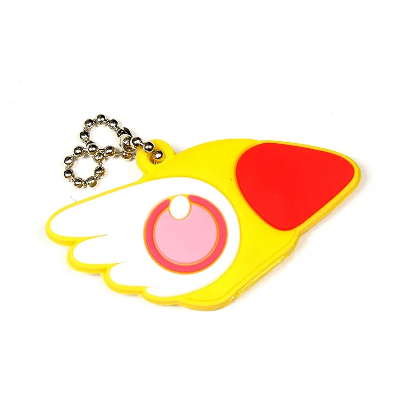 LLavero de Luna y gato púrpura para niñas, accesorios de Cosplay, llavero Sakura, Captor de tarjeta