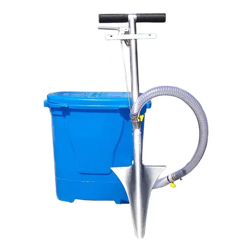 New type of high-efficiency agricultural fertilizer spreader, portable manual backpack fertilizer spreader