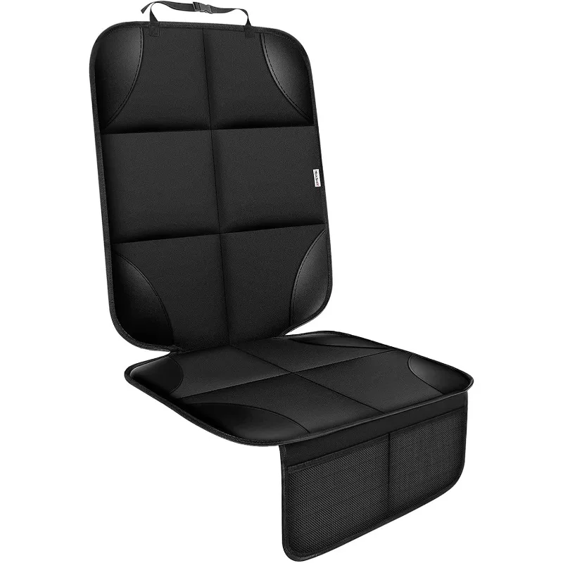 Protector de asiento de coche para asiento de coche infantil, cubierta de tela 600D con respaldo antideslizante, debajo del asiento de coche de bebé de marcas de presión