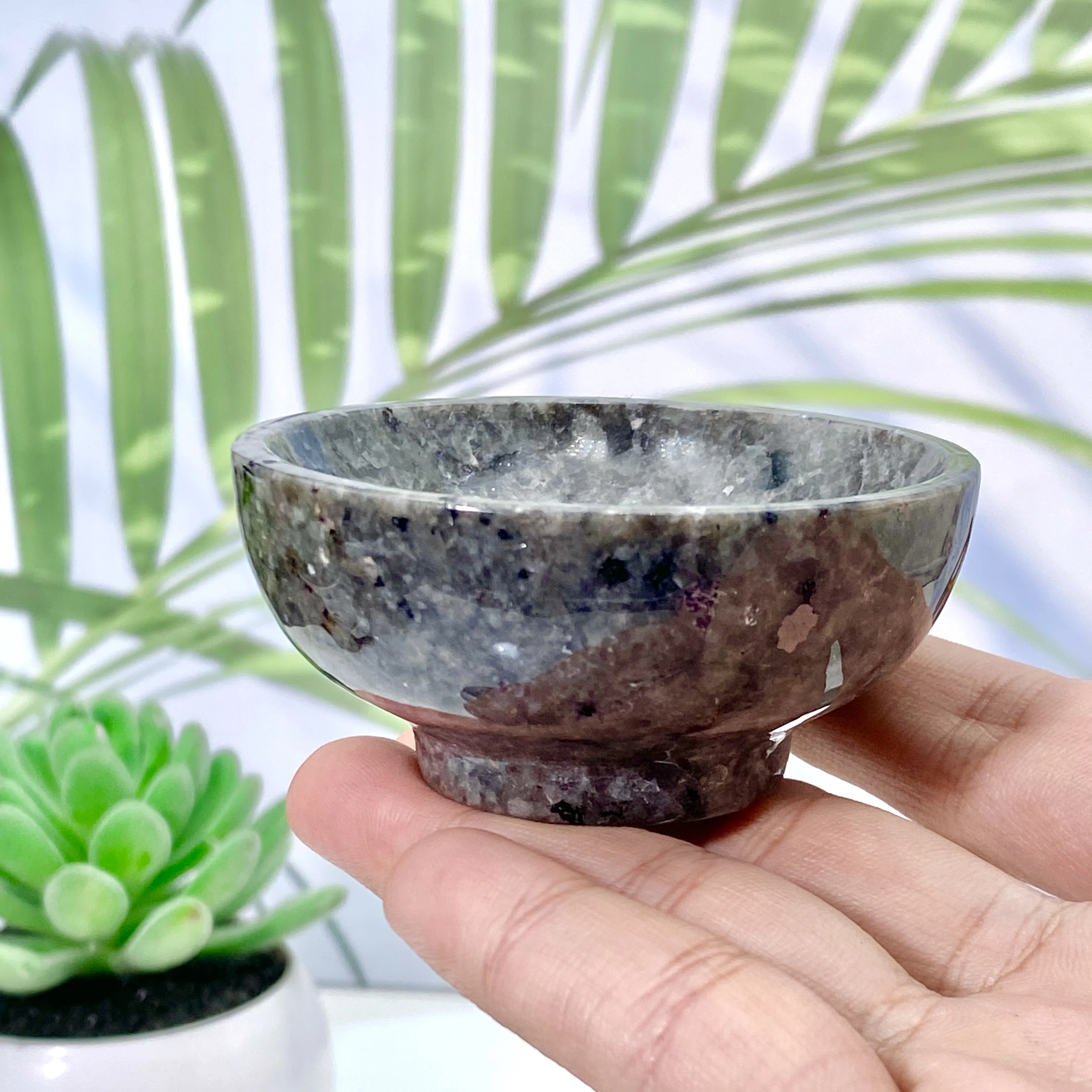 1PC Yooperlite Crystal Bowl -UV Reactive Flame Stone,Ideal for Home Decor&Gifts-Perfect for Christmas,Easter,Valentine's Day - view 6