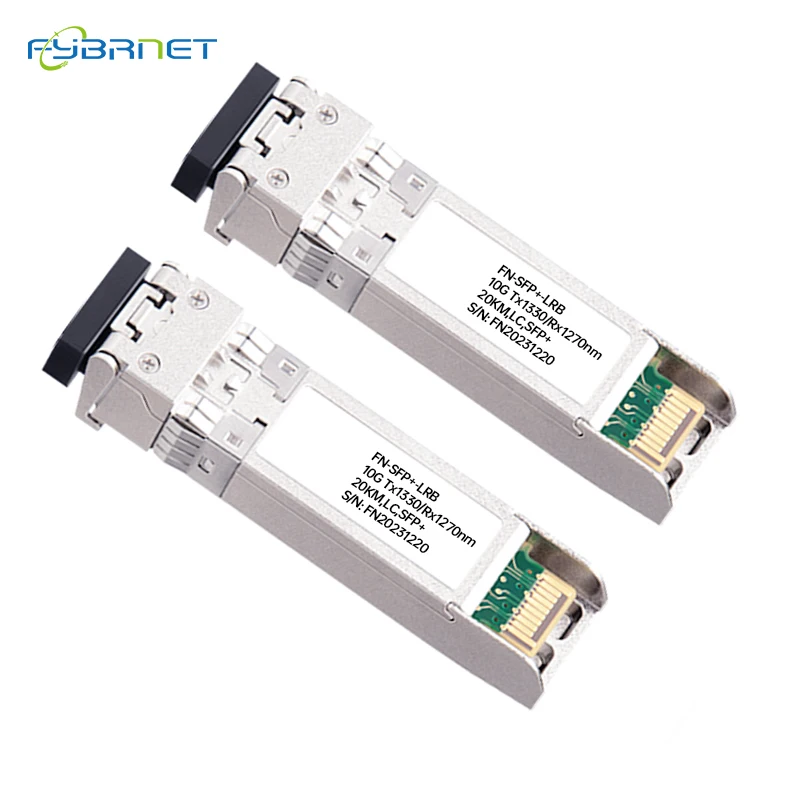 Imagem -03 - Módulo de Fibra Óptica Sfp Mais Simplex Monomodo Cisco Mikrotik Netgear 10g Bidi 20km 1270 1330nm 60km 80km 1490 1550nm