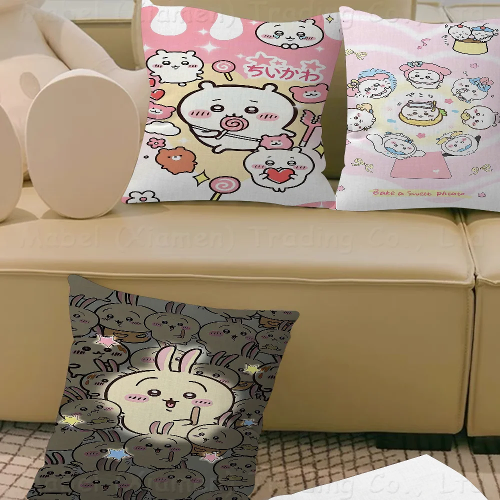

C-ChiikawaSPillowcases Home Bedding Decorative Pillow Cover Wedding Super Soft Pillow Case