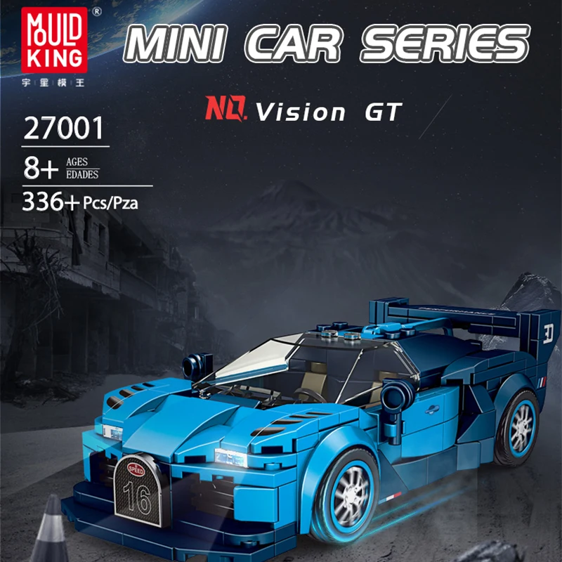 Mould King Car Vision GT Models Building Toys with Display Case Model Car Kits Building Blocks Sets Toy Race Car Adults Kids