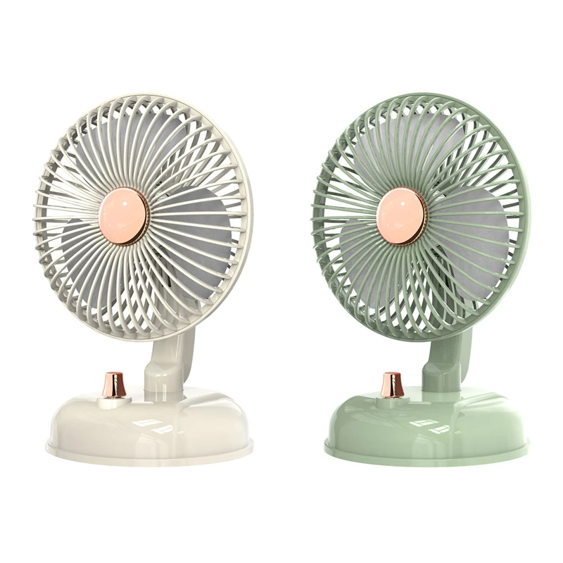 2024 New Shaking Head Fan for Home Office Dormitory Outdoor Camping Portable Personal