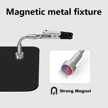 고정 클립 홀더 105mm 납땜 스테이션 용 조절 가능 자동차 전자 용접 보조 솔더 세 번째 손 도구
