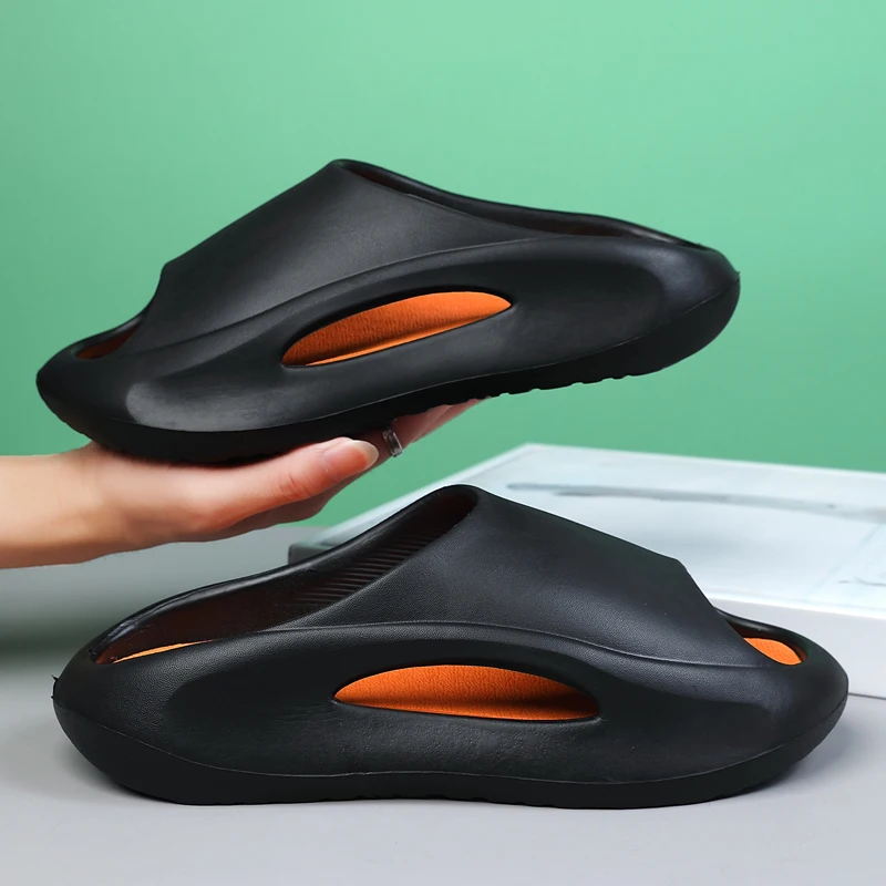 

Новые модные и повседневные мужские сандалии большого размера на толстой подошве и легкие, мужские шлепанцы для походов и прогулок на открытом воздухе