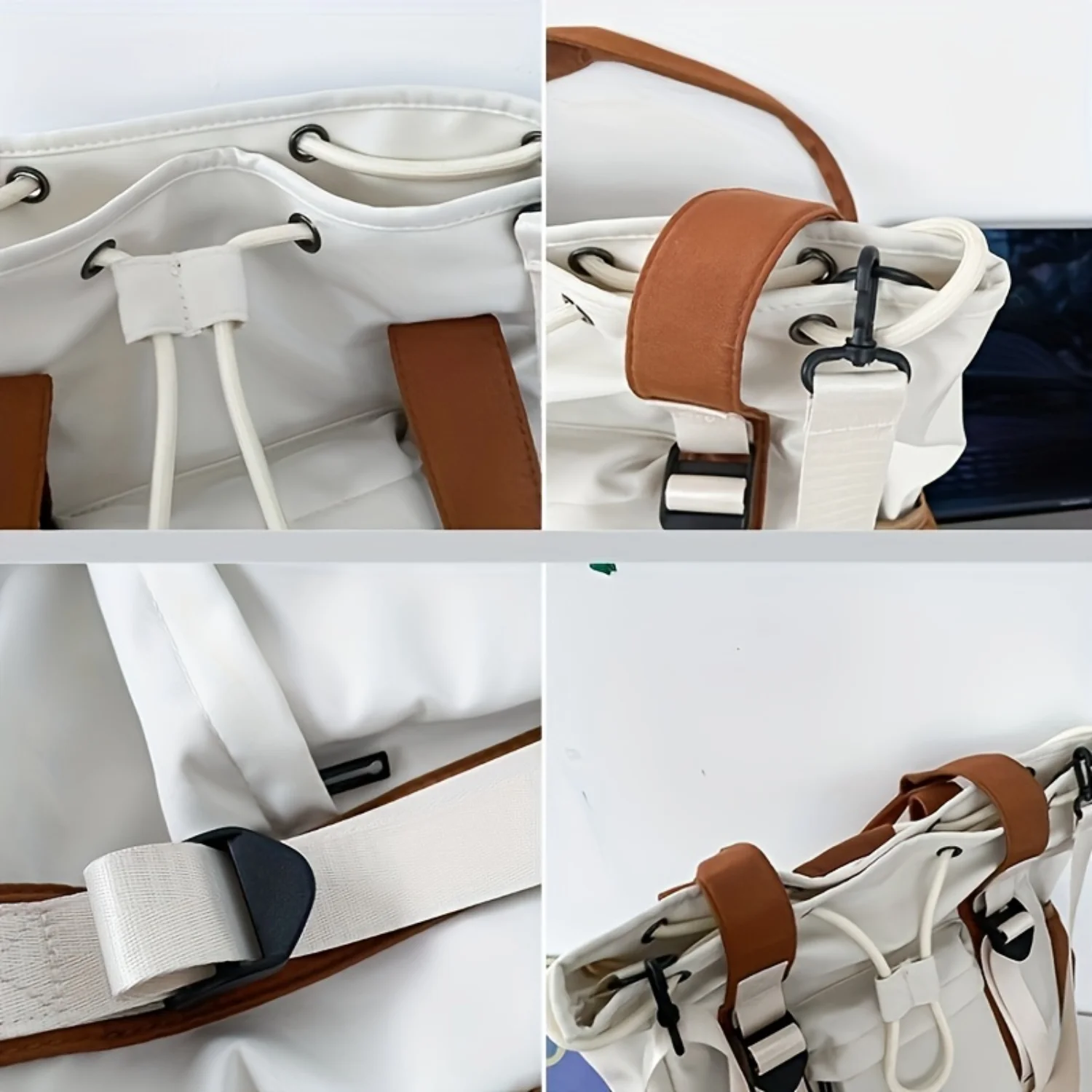 Contrast Draagtas Met Meerdere Zakken-Ideaal Voor School, Werk, Reis Standoil Tas Sporttas Voor Vrouwen Bolso Sporttas Xx Heren Tas